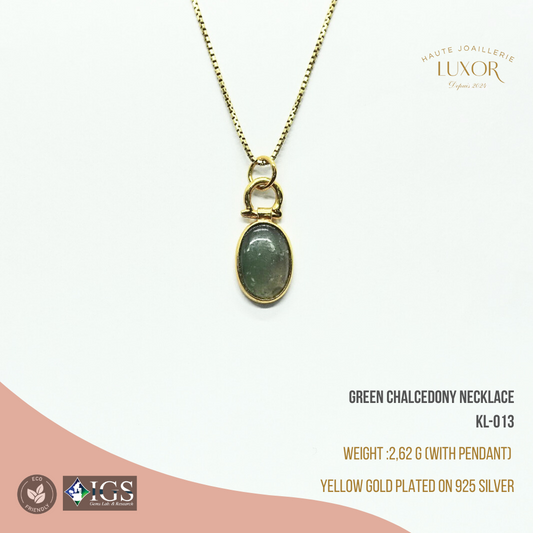 Green Chalcedony Necklace - LUXOR