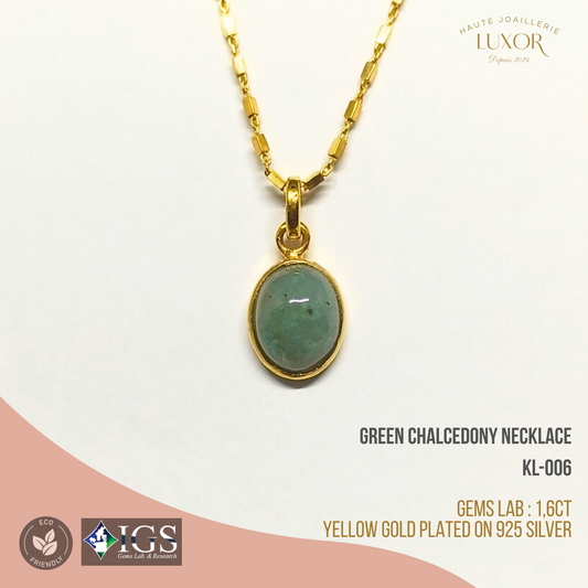 Green Chalcedony Necklace
