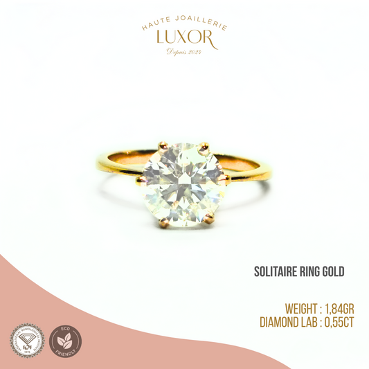 Solitaire Ring gold