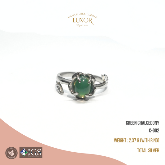 Gemstone Ring Oval Cabochon C-002 - LUXOR
