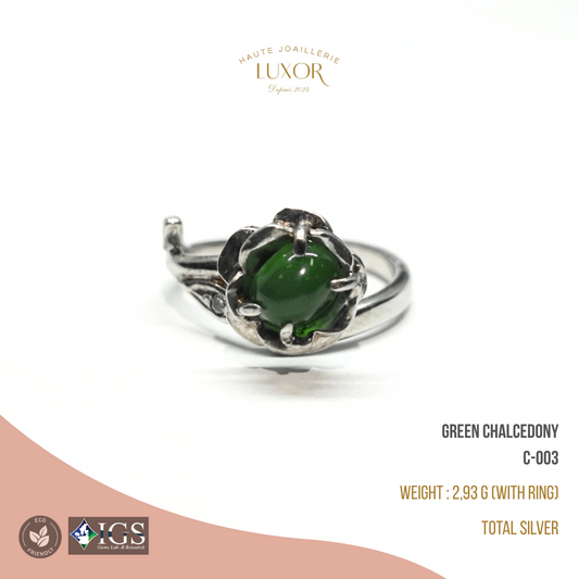Gemstone Ring Oval Cabochon C-003 - LUXOR