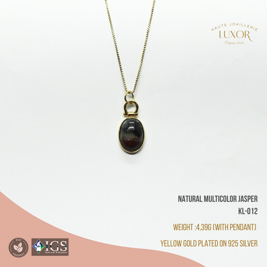 Natural Multicolor Jasper Necklace