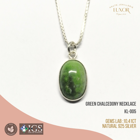 Green Chalcedony Necklace