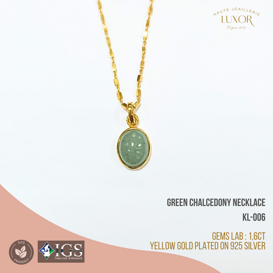 Green Chalcedony Necklace