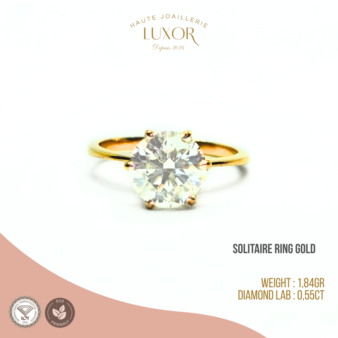 Solitaire Ring gold